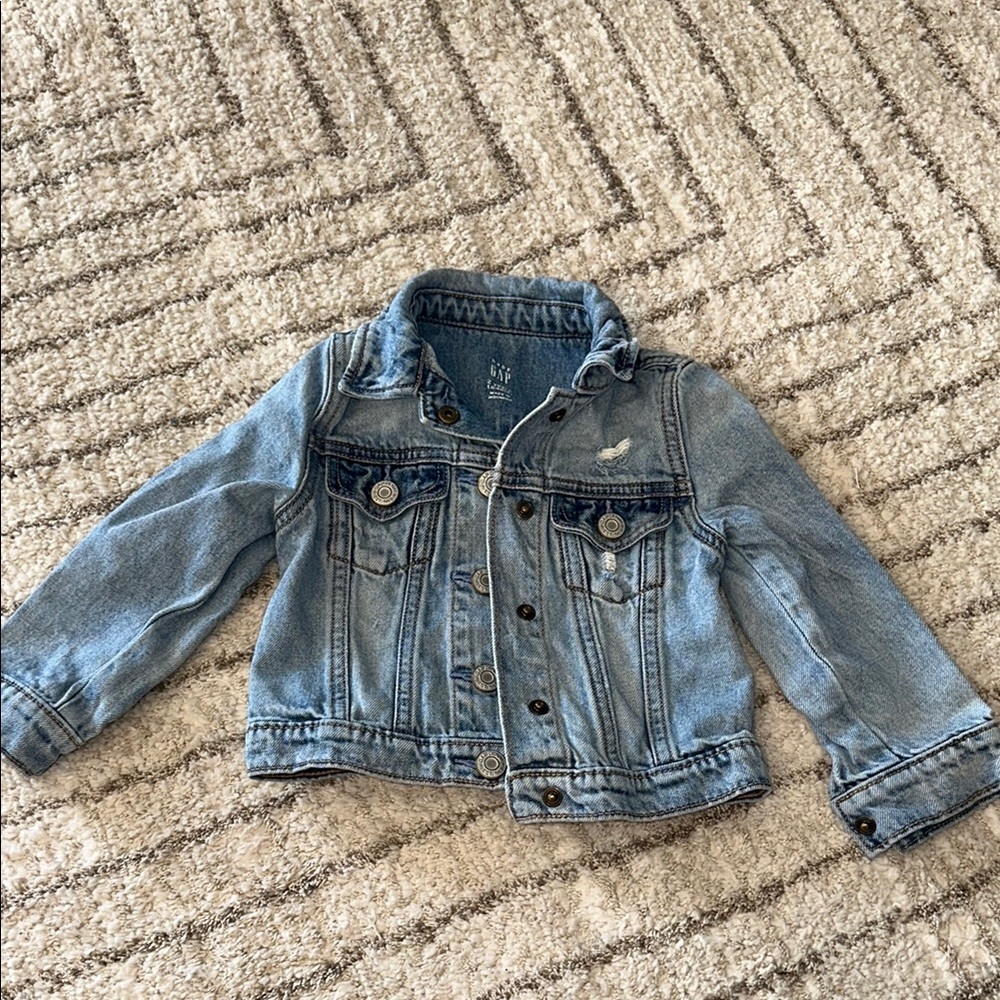 GAP distressed jean jacket
